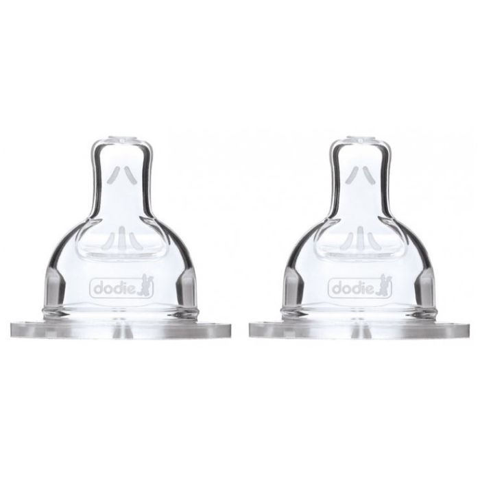 Dodie Tetine Plate Anti Colique +18mois Debit Rapide x2