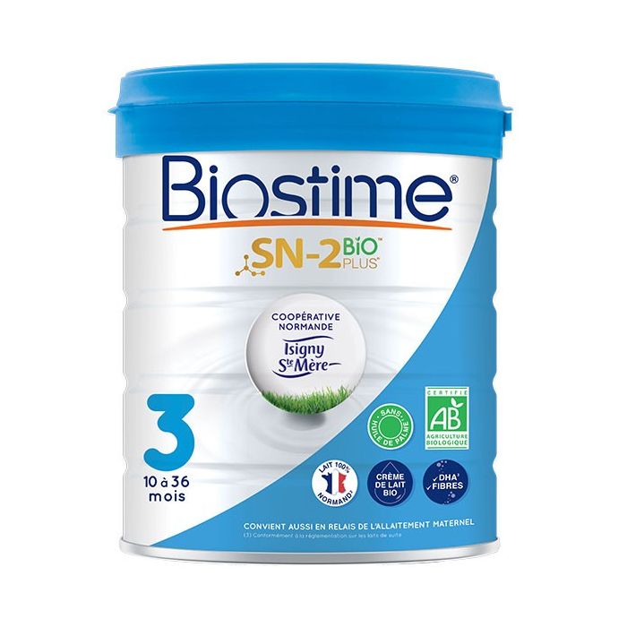 Biostime sn-2 bio plus lait 3eme age 800g