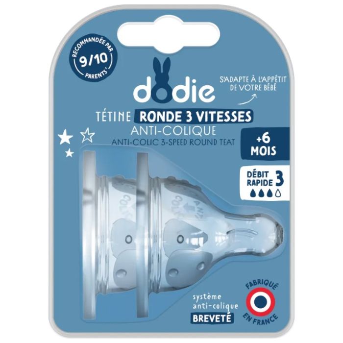 TETINE DODIE COL LARGE DEBIT 3 6 MOIS+ x2