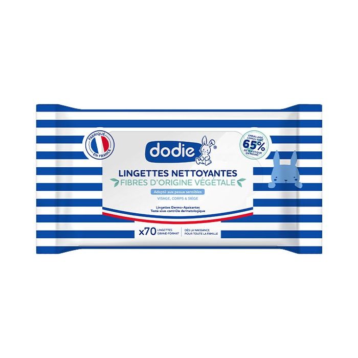 Dodie lingette Nettoyantes dermo apaisante 3en1 x70