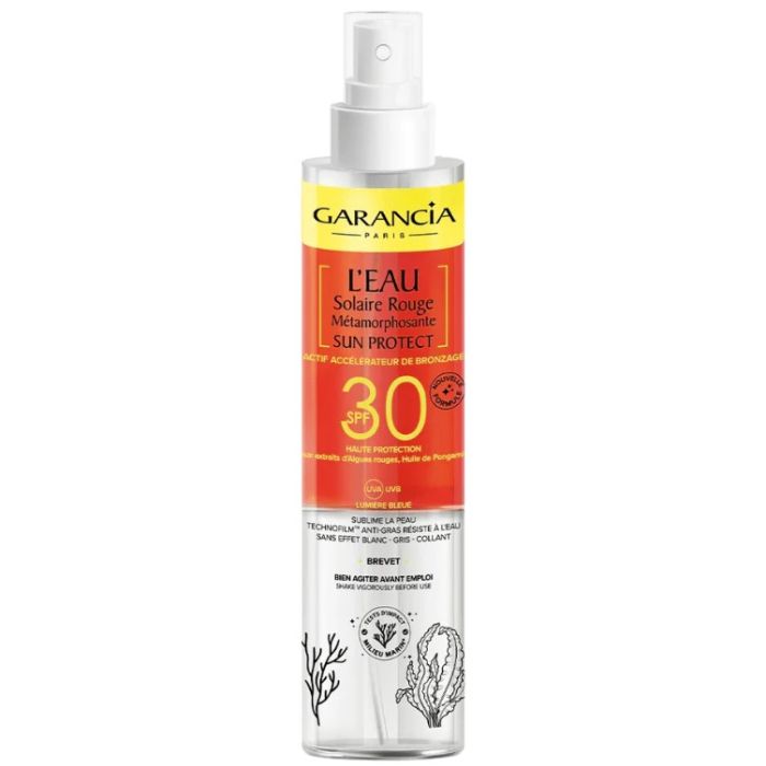 Garancia Sun Protect Eau Solaire Rouge Métamorphosante SPF30 150ml 