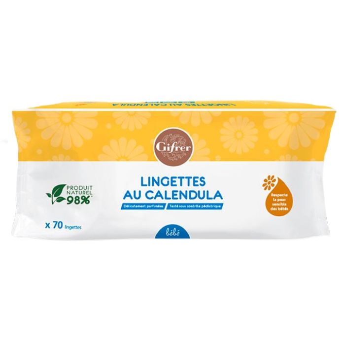 Gifrer lingettes calendula x70