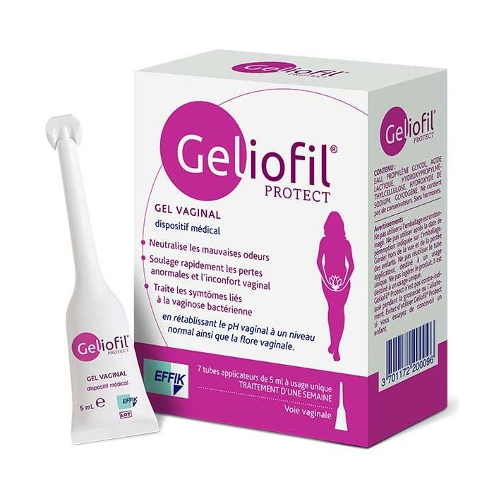 Geliofil protect gel vaginal 7 tubes applicateurs