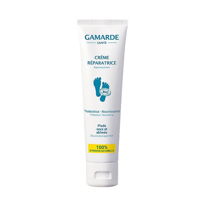 Gamarde Creme reparatrice bio pieds secs et abimes 100g 