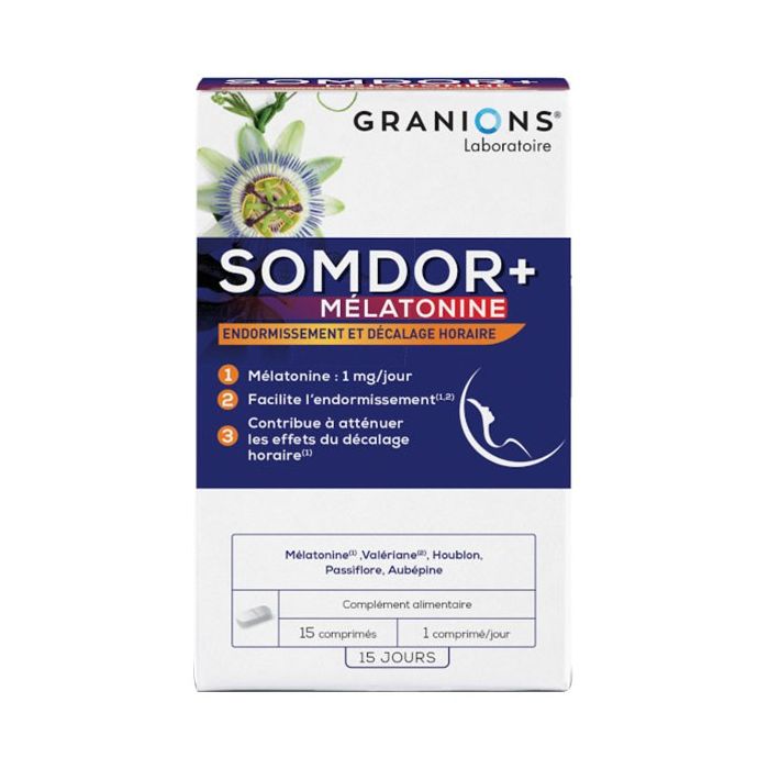 GRANIONS Somdor+ Mélatonine 15 comprimés