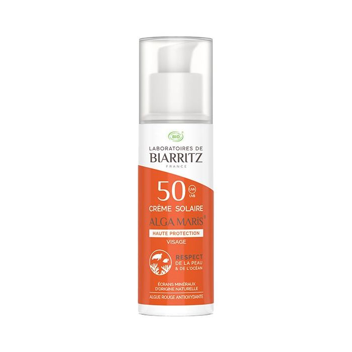 Laboratoires de biarritz creme solaire visage spf50 bio 50ml