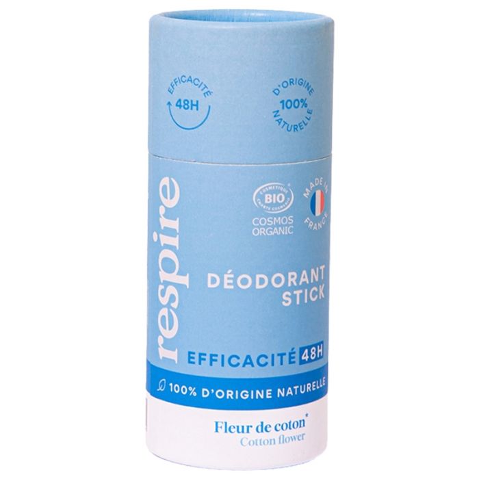 Respire deodorant stick fleur de coton 50g