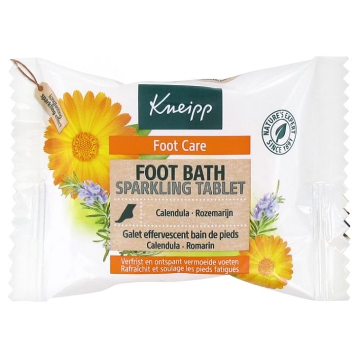 Kneipp Galet Effervescent Bain de Pieds Calendula Romarin 80g