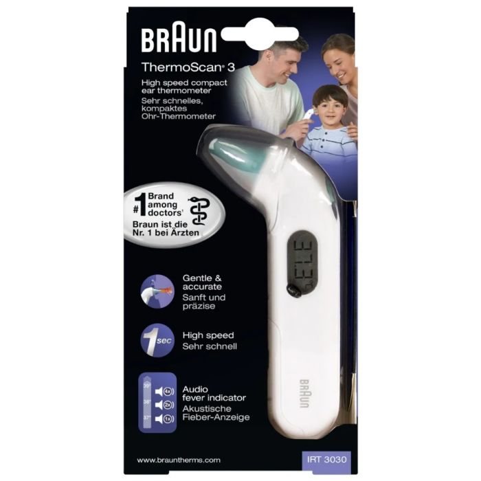 Braun ThermoScan 3 Thermometre Auriculaire IRT3030
