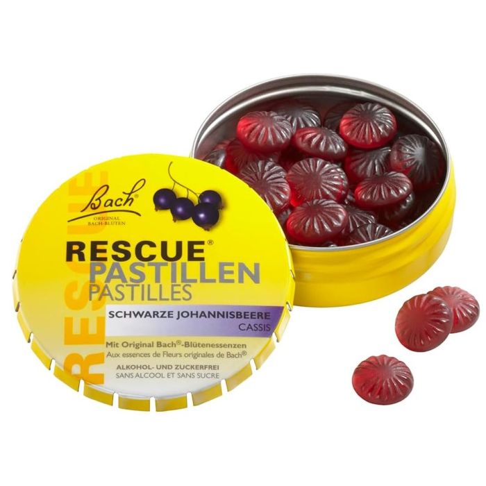 Fleurs De Bach Rescue Pastilles Saveur Cassis Boite 50g