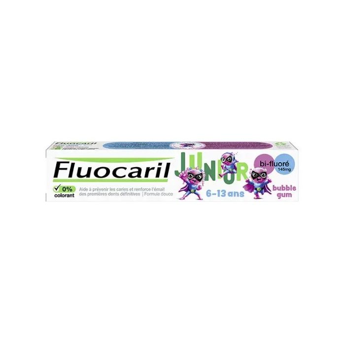 FLUOCARIL Junior Dentifrice Gel Bubble 6-12 ans 75ml