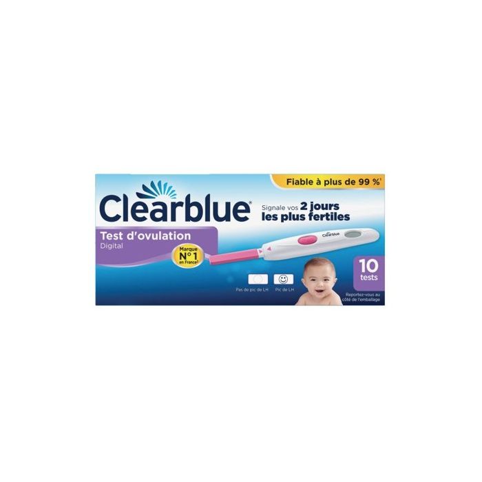 TEST D'OVULATION DIGITAL CLEARBLUE x 10