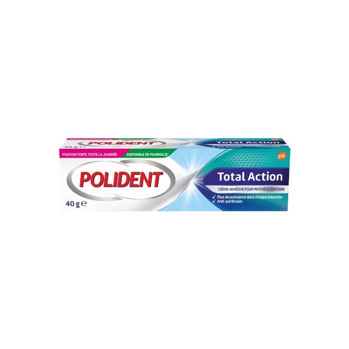 Polident Total Action Crème Adhésive 40g