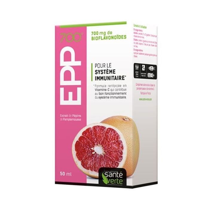 EPP 700 EXTRAIT DE PEPINS DE PAMPLEMOUSSE SANTE VERTE 50ML