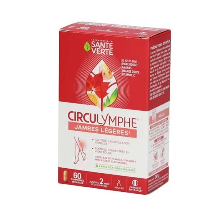 Sante verte circulymphe Jambes Légères 60 comprimés