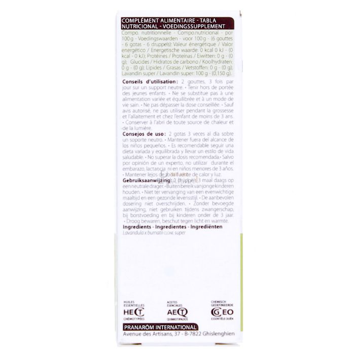 Huile essentielle lavandin super pranarom 10ml