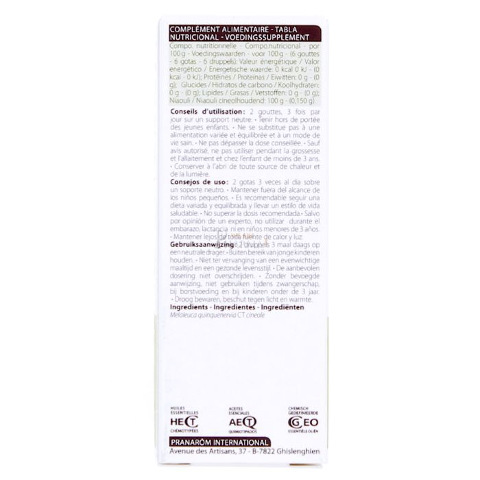 Pranarôm huile essentielle niaouli 10ml