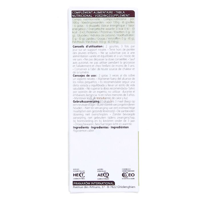 Pranarom huile essentielles de patchouli 5ml