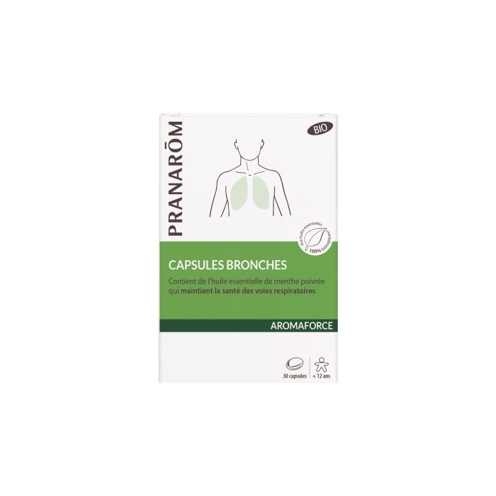 Pranarôm aromaforce capsules bronches bio - 30 capsules