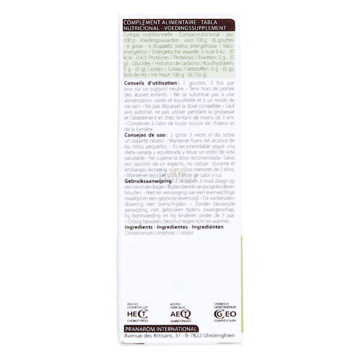 Huile essentielle bois de ho pranarom 10ml