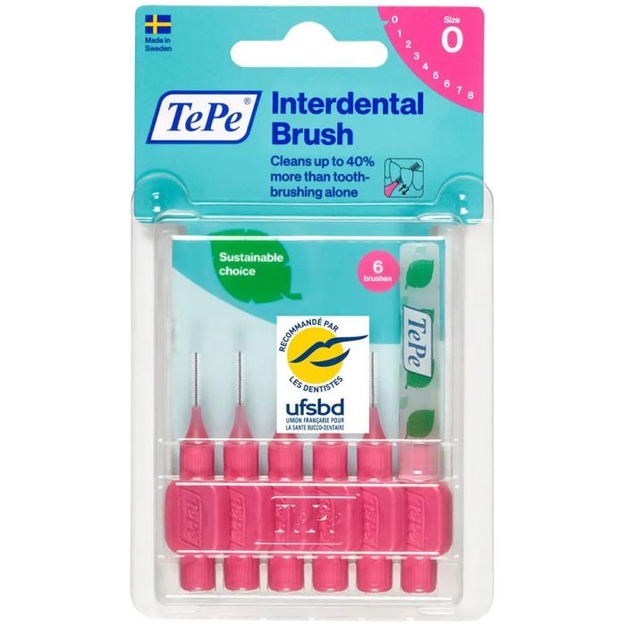 TEPE BROSSETTES INTERDENTAIRES 0,4MM ROSE