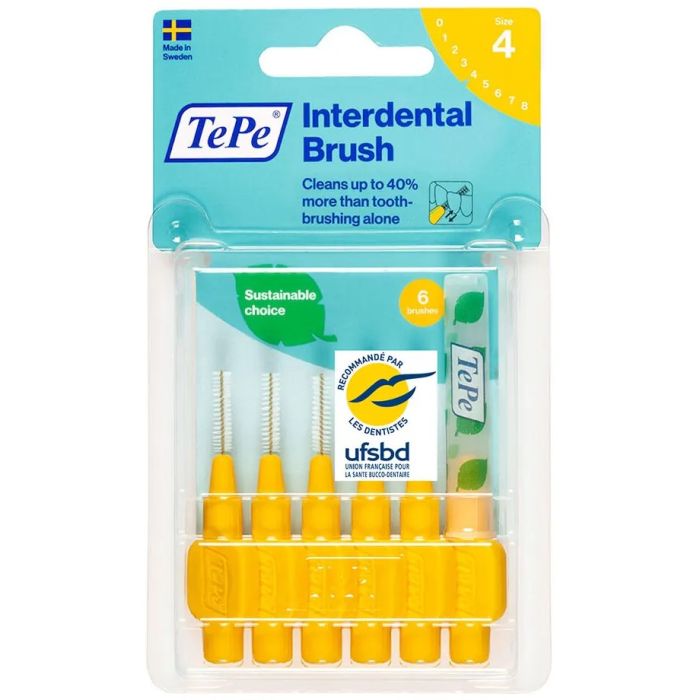 TEPE BROSSETTES INTERDENTAIRES 0,7MM JAUNE
