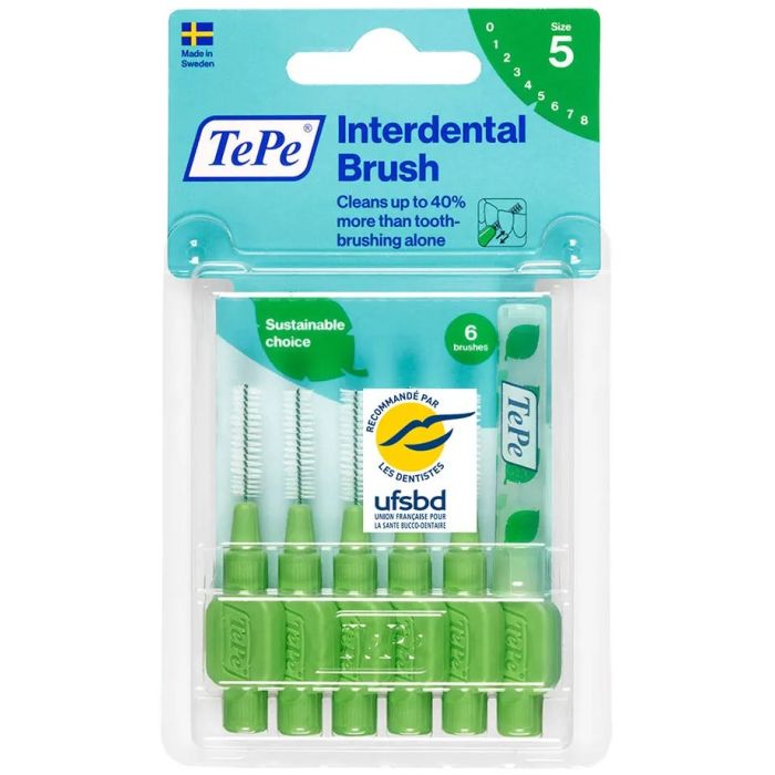 TEPE BROSSETTES INTERDENTAIRES 0,8MM VERT