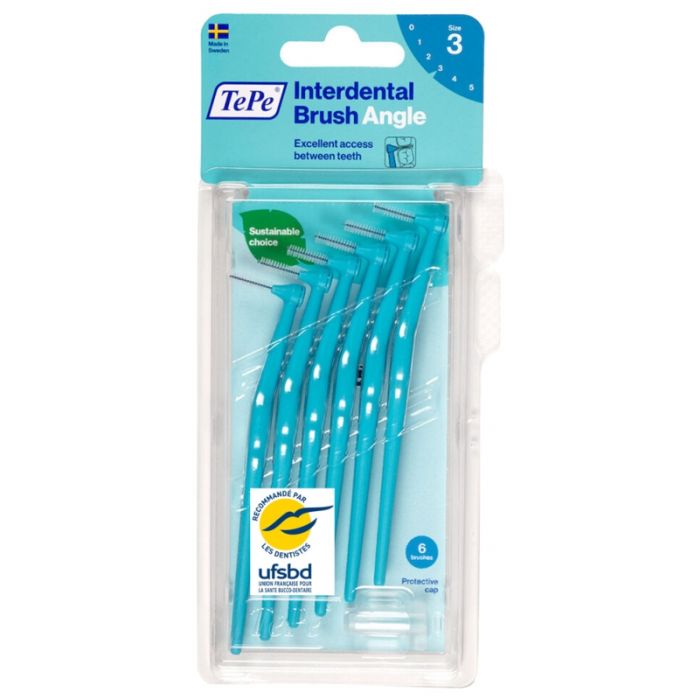 TEPE ANGLE BROSSETTES INTERDENTAIRES 0,6MM BLEU