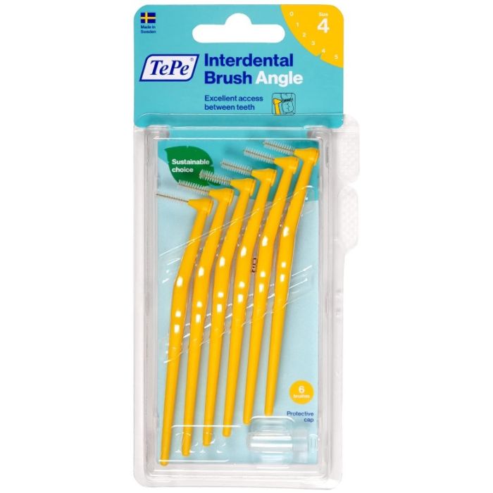 TEPE ANGLE BROSSETTES INTERDENTAIRES 0,7MM JAUNE