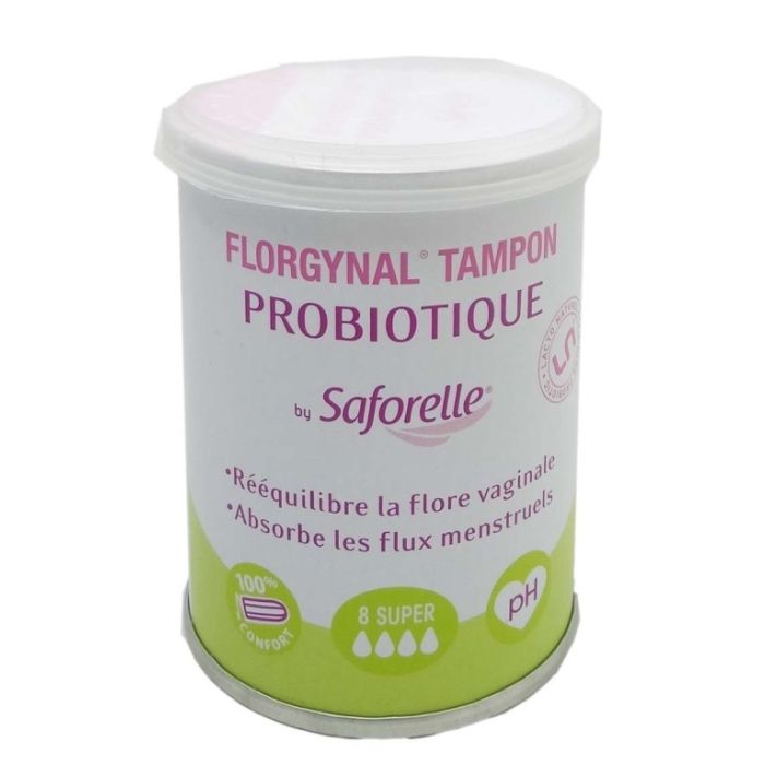 FLORGYNAL PROBIOTIQUE TAMPON COMPACT SUPER SAFORELLE x 8