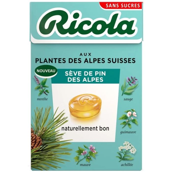 Ricola Seve de Pin Bonbon Sans Sucres 50g