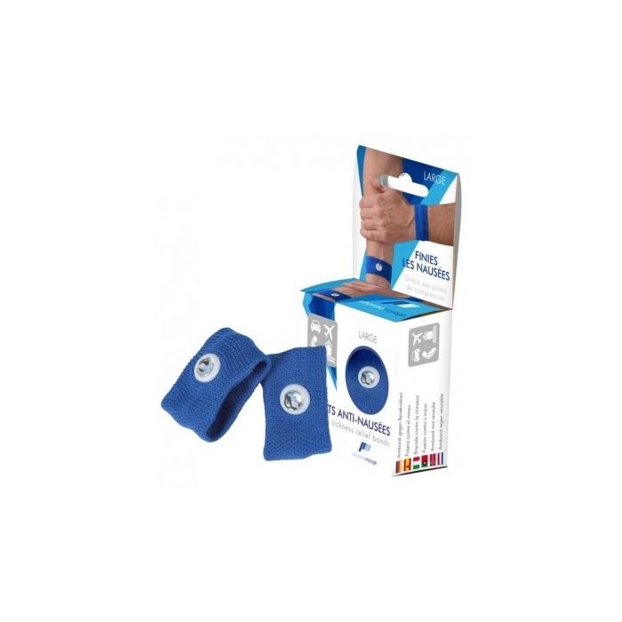 BRACELETS ANTI-NAUSEES BLEU LARGE PHARMAVOYAGE