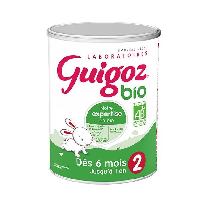 GUIGOZ 2 BIO Lait en Poudre 800gr