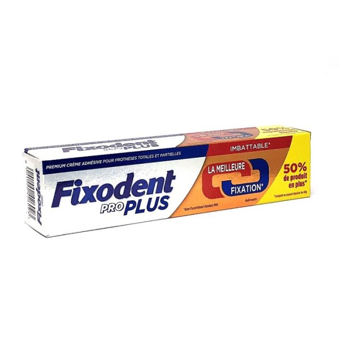 Fixodent pro plus 60gr - adhesif dentaire haute performance