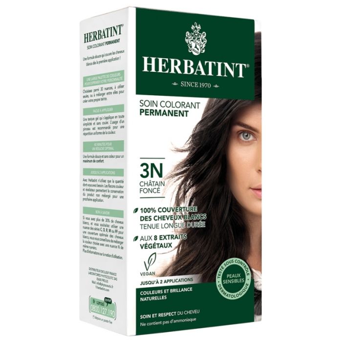 HERBATINT Soin Colorant Permanent Châtain Foncé 3N