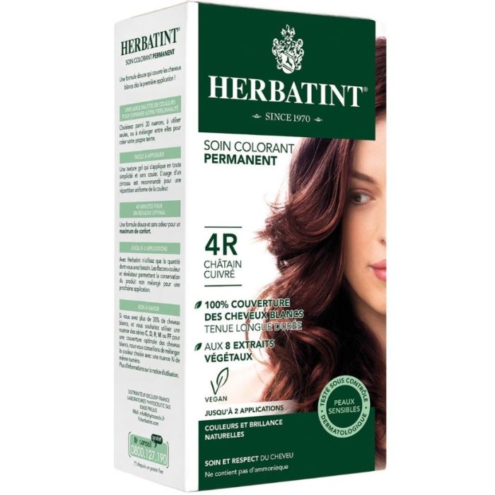 HERBATINT Soin Colorant Permanent Châtain Cuivré 4R
