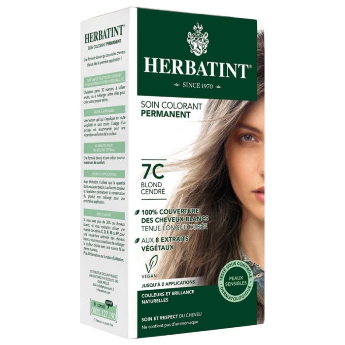 HERBATINT Soin Colorant Permanent Blond Cendré 7C