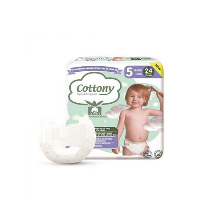COTTONY Couche T5 (11-25kg) BIO x24