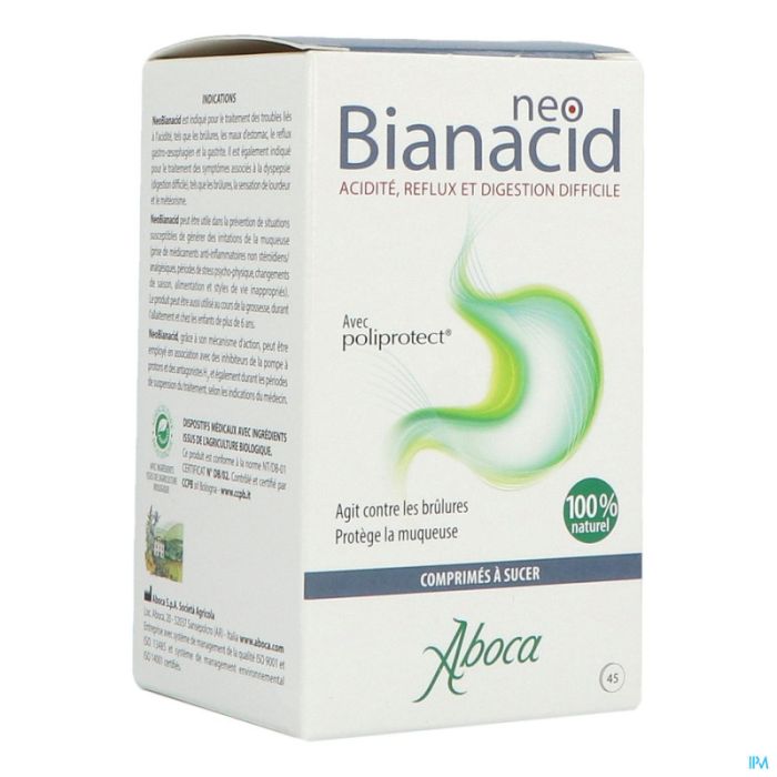 Aboca - neobianacid 45 comprimes a croquer