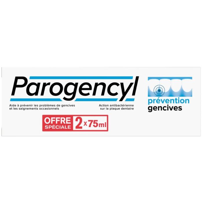 Dentifrice parogencyl prevention gencives 2x75 ml