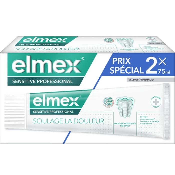 Elmex dentifrice sensitive professional 2x75ml