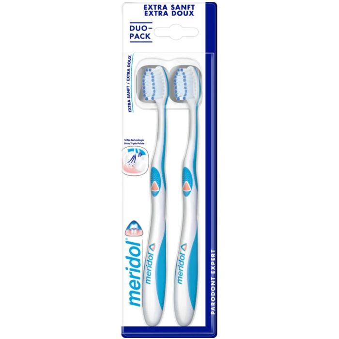 Meridol parodont expert brosse a dents extra doux x2
