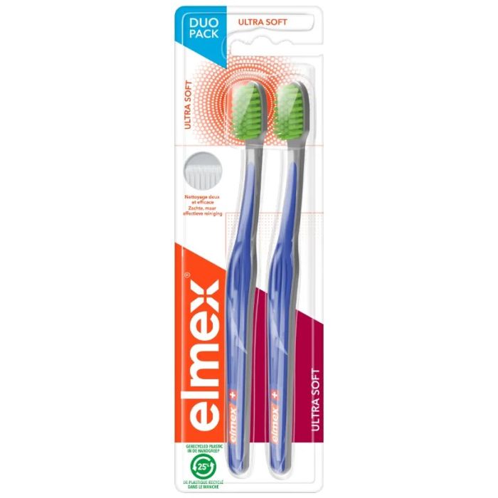 Elmex Ultra Soft Brosse à Dents Ultra Souple x2